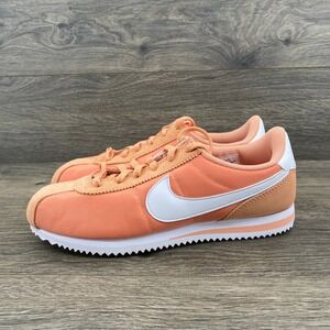 Nike Cortez Kids Sneakers Light White Peach IF1615-800 Youth 6Y